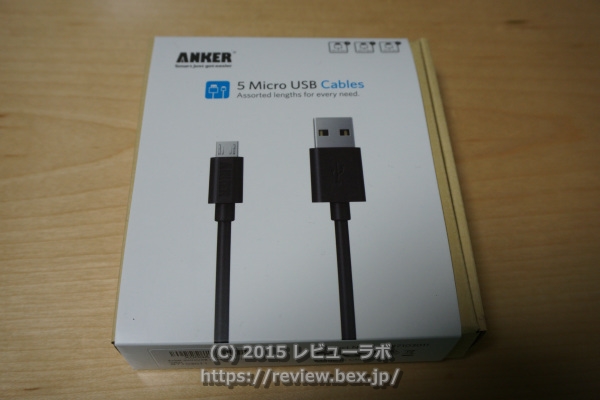 ANKER「5 Micro USB Cables」 外箱