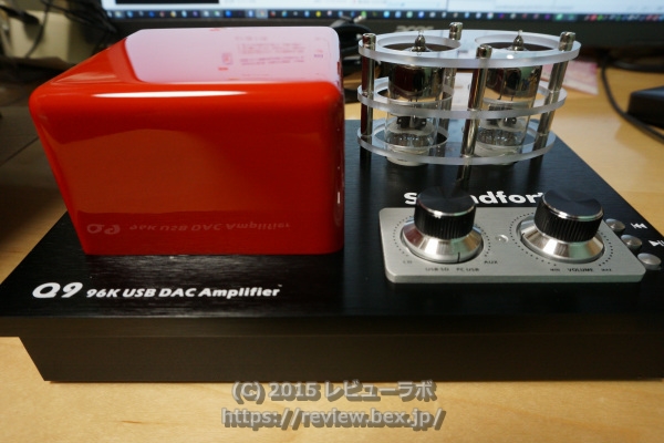 Soundfort ハイレゾ対応USBDAC搭載 真空管ハイブリッドアンプ 「Q9」 正面