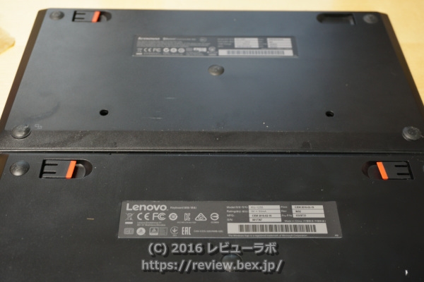 ThinkPad トラックポイント・キーボード Bluetooth接続版、USB接続版の比較